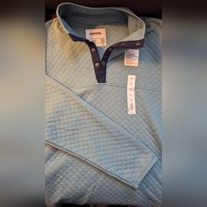 Men's long sleeve quarter snap shirt NWT XL